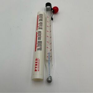 Pyrex Accessories Candy Deep Fry Thermometer Sleeve Case And Clip Sealed Glass